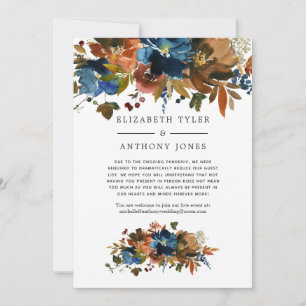 Faire-part Liste de mariage réduite aux fleurs de gingembre e
