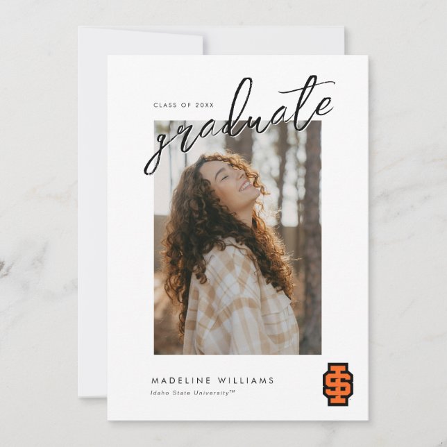 Faire-part Logo de l'Université d'État de l'Idaho (Devant)