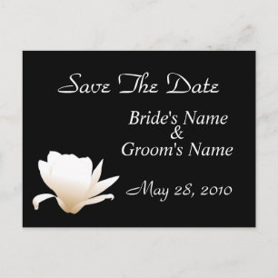 Faire-part Lotus blanc Enregistrer la carte postale Date