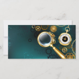Faire-part Loupe en style Steampunk