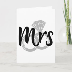 Faire-part Madame Jeune Mariée Mariée récemment