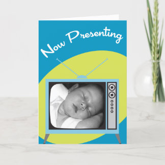 Faire-part Maintenant présentation de votre nouveau bébé