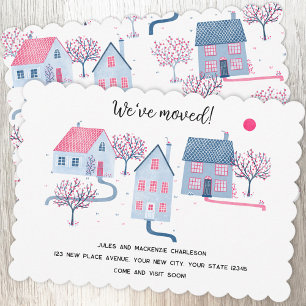 Faire-part Maison aquarelle Changement d'adresse