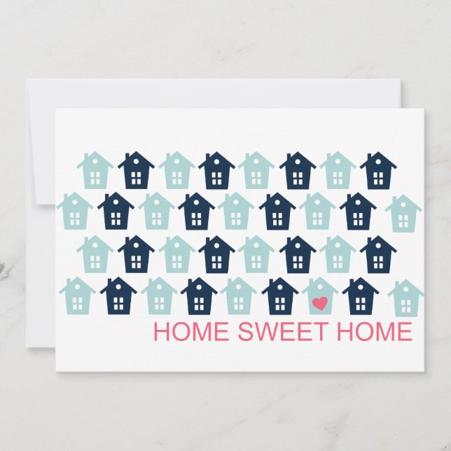 Faire-part maison douce (Devant)