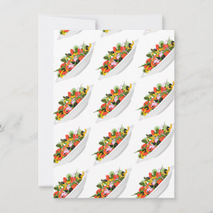 Faire-part Mangez plus de plantes frais motivation salade let