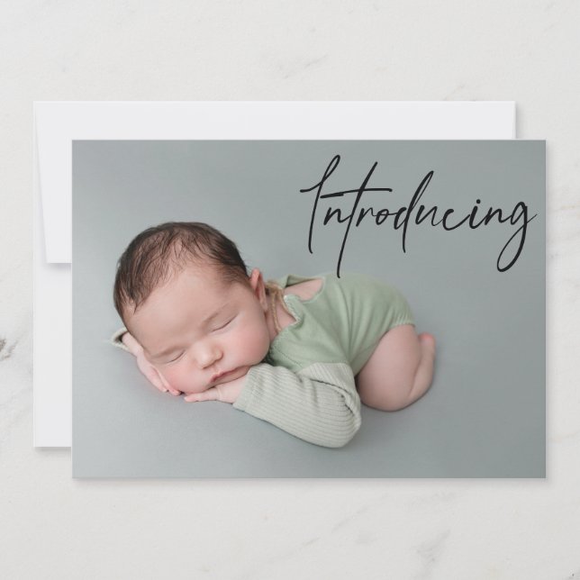 Faire-part Manutention introduction photo personnalisée pour  (Devant)