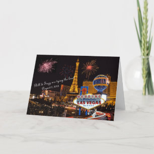 Faire-part Mariage à Las Vegas Card