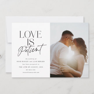 Faire-part Mariage Amour Reporté Changement de Date