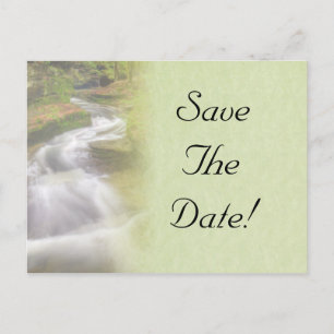 Faire-part Mariage cascade Enregistrer la date Carte postale