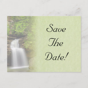 Faire-part Mariage cascade Enregistrer la date Carte postale