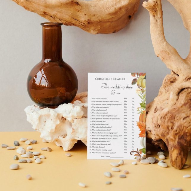 Faire-part mariage citrouille jeu de chaussures jeu de bachel (Créateur téléchargé)