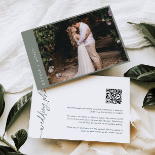 FAIRE-PART Mariage d'élopement minimal SAGE