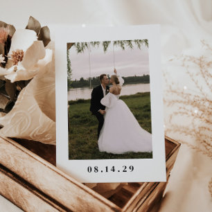 Faire-part Mariage d'Elopement Multi Photo Moderne Minimal