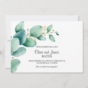 Faire-part Mariage Eucalyptus