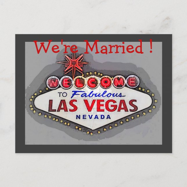 Faire-part Mariage Las Vegas (Devant)
