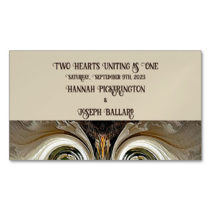 "Faire-part Mariage" Magnet Carte de visite