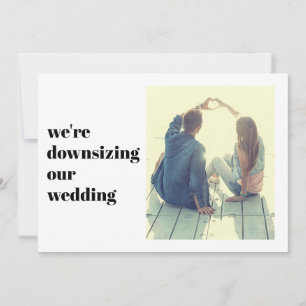 Faire-part Mariage Minimaliste Moderne Nous Réduisons Notre A