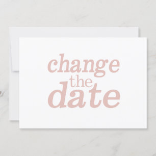 Faire-part Mariage Moderne Changer La Date De Replanification