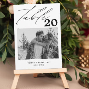 Faire-part Mariage noir minimaliste Nombre d'images