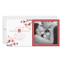 Mariage photo Red Cherry Blossoms Double Happiness