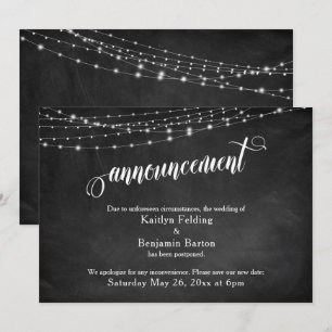 Faire-part Mariage reportée sur le tableau de bord