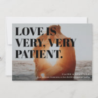 Mariage repoussé audacieux et effronté typographiq