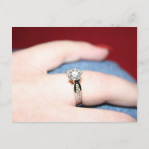 Faire-part Mariage Ring J'Ai Dit Oui Carte Postale