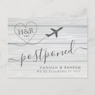 Faire-part Mariage sur la Plage Reprogrammé Carte Postale en 