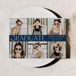 Faire-part Marine Classique Moderne 6 Diplôme photo