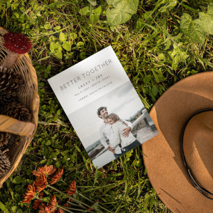 Faire-part Meilleur Ensemble Mariage photo moderne