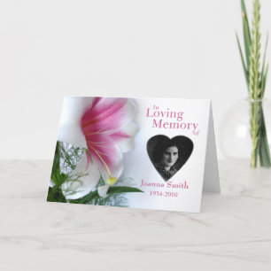 Faire-part Memorial Card