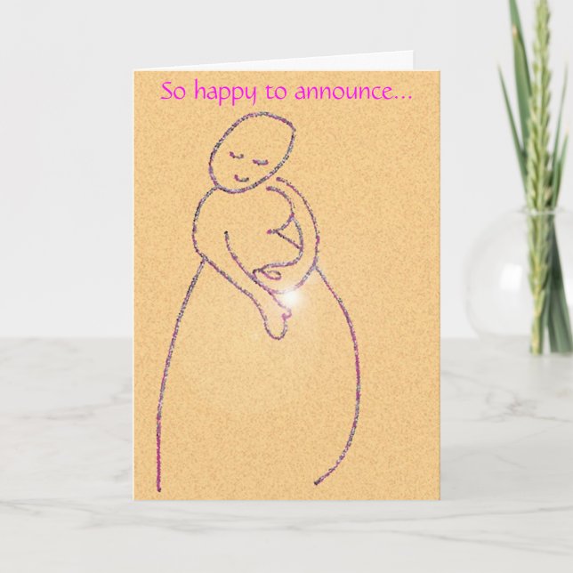 Faire-part Mère enceinte (Devant)