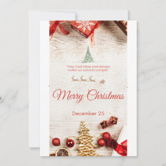 Faire-part Merry christmas
