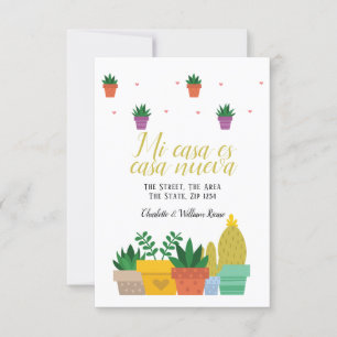 Faire-part Mi casa es casa nueva Nouvelle adresse