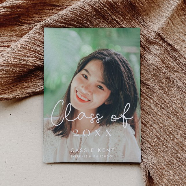 Faire-part Mignonne classe de 2025 photo de graduation (Créateur téléchargé)