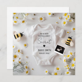 Faire-part minimale de grossesse d'abeilles