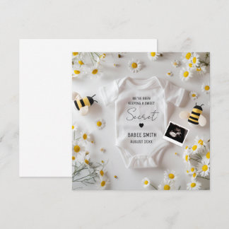 Faire-part minimale de grossesse d'abeilles