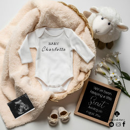 Faire-part minimale de grossesse non sexiste