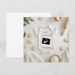 Faire-part minimaliste de grossesse