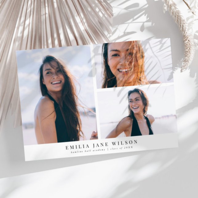 Faire-part minimaliste multi-photo (Créateur téléchargé)
