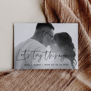 Faire-part Minimaliste Réessayez cette mise à jour mariage