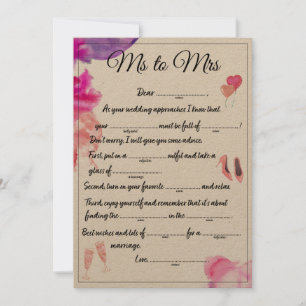 Faire-part Mme à Mme Libs