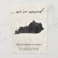 Faire-part mobile, état du Kentucky rustique