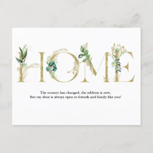 Faire-part mobile j'ai déplacé la carte postale