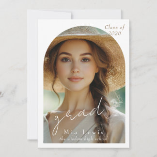 Faire-part Modern Arch Photo Graduation