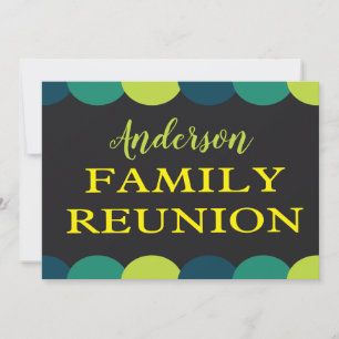 Faire-part Modern Family Reunion Party