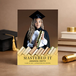 Faire-part Modern Photo Graduation Announcement Card