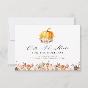 faire-part moderne citrouille de remerciement émou