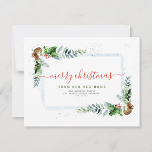 Faire-part moderne Joyeux Noël en mouvement