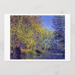 Faire-part Monet peinture plier dans la rivière Epte près de 